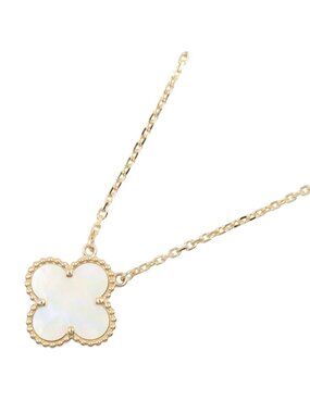 Van Cleef & Arpels Necklace Vintage Alhambra Mother of Pearl 41.5 18k